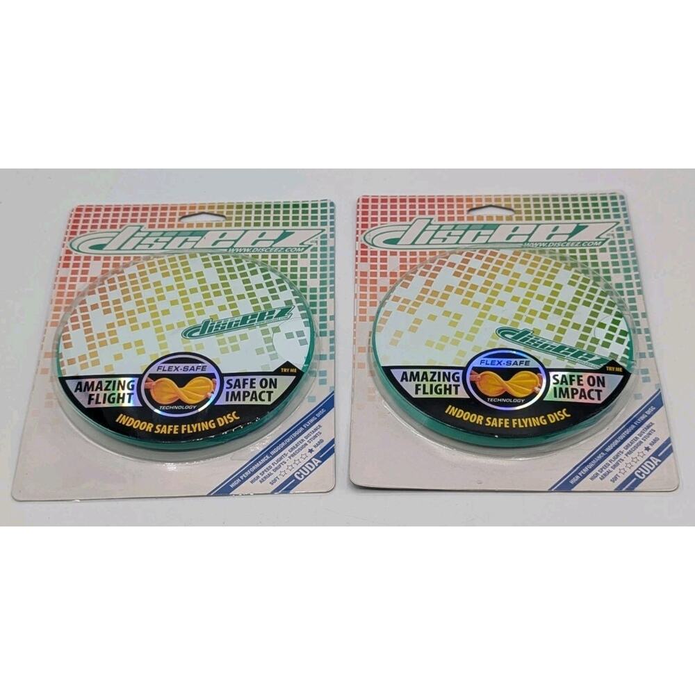 2-Pack Disceez Indoor Safe 5" Flying Discs 2018 Series 1 Cuda New